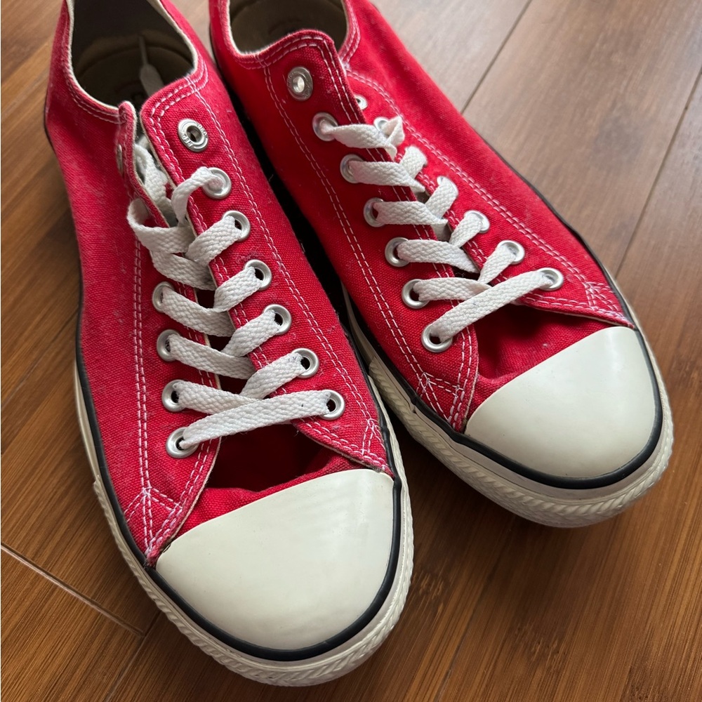 Converse All Stars red low top sneakers